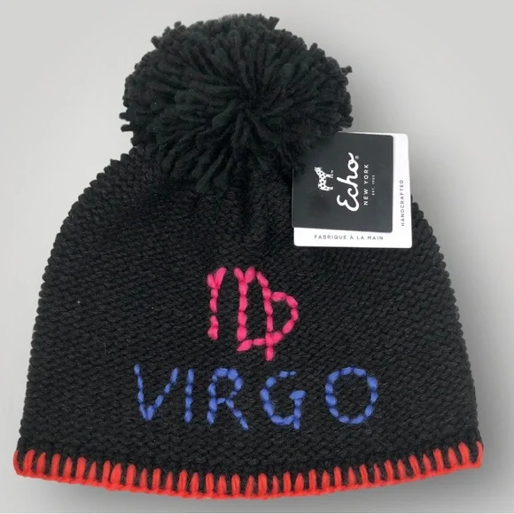 Echo NY beanie Echo New York Cable Knit Fur Pom Hat NWT OS | eBay main image 4